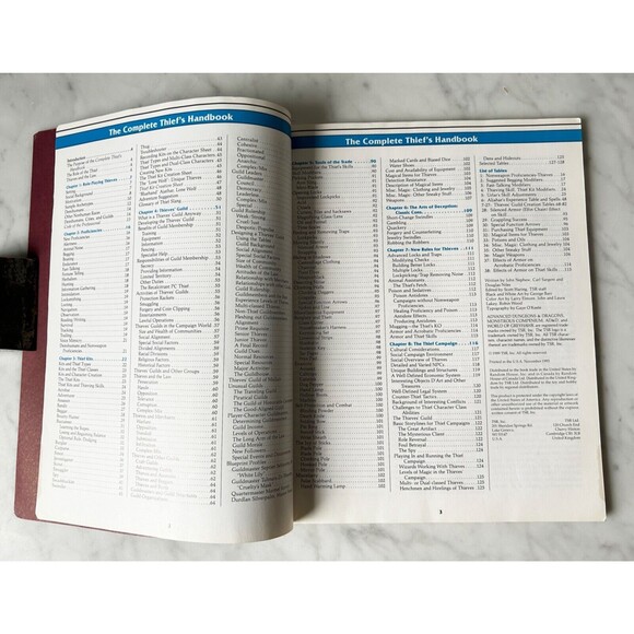 Advanced Dungeons & Dragons The Complete Thief's Handbook AD & D 2111 TSR - Picture 9 of 10